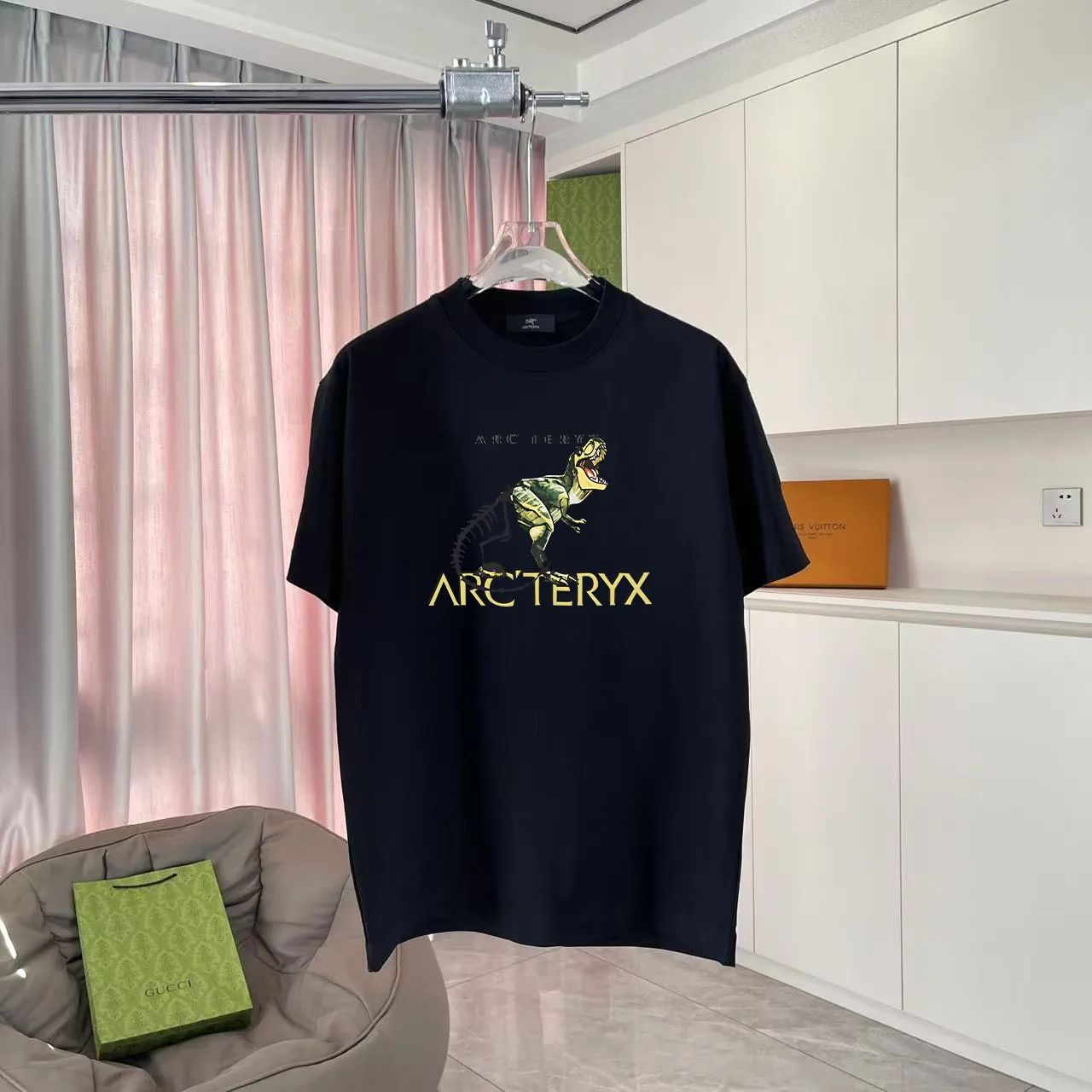 ARC'TERYX* 2025 New Arrival logo t g Same Style Size：S M L XL XXL ：Black White Red Gray